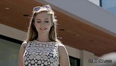 Curvy Lena Paul gets pounded hard by that big black dick in interracial action