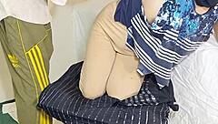 Anal slut wife stretches big ass with dildo for doggystyle pounding!