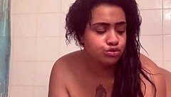 Fresh Face And Bare Ass Watch Me Fuck Myself In The Shower With Dildo And Orgasm