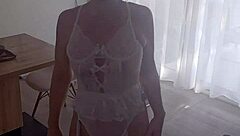 Big Ass Mature Milf in Lingerie and Panties Shows Off Sexy Fat Curves