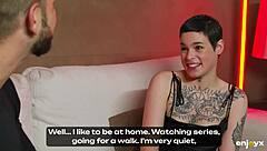 i feel saba lapiedra dive into first double penetration with big cock anal and cumshot