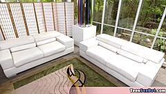 The story builds at a wild halloween costume party where petite katya gets fucked hard in group action.