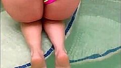 Why is anal sex with my redhead girl in a public pool bikini so divine and homemade?