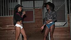 i love this pretty black amateur riding my cock in a wild rodeo session so much