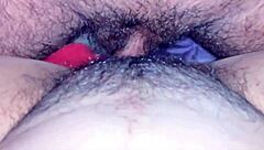 fucking the hairy pink pussy of my stepsister felt so intense in our homemade session.