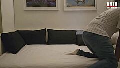 David comes over again and he's eager to experiment with a fresh blowjob and handjob twist