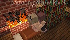 whoa big tits caesar hsr takes that creampie deep in wild minecraft hentai action