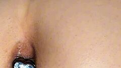 Do you love seeing Aaliyah Yasin take it deep in her tight virgin ass with that jewel sparkling?