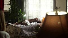 Oh wow, can you believe my first interracial fuck with my muscular black roommate after he caught me spying?!