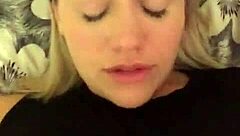 the blonde amateur reaches a shuddering solo orgasm with her favorite vibrator