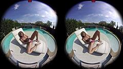 virtualporndesire features gina gerson enjoying some fun by the pool in 180 vr at 60 fps.