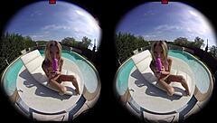 virtualporndesire features gina gerson enjoying some fun by the pool in 180 vr at 60 fps.