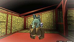 Oh wow, this bunny whore gets fucked hard in roblox studio 🐰🔥