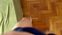 The horny husband as a masseur takes advantage of the client in this homemade FFM threesome. Watch the rough POV action with deepthroat and flashing!