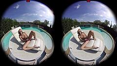virtualporndesire features gina gerson enjoying some fun by the pool in 180 vr at 60 fps.