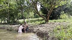 Why not fuck this stranger bareback in the woods after he jerks off watching me?