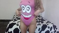 ugh, my sexy latina stepsister won't let me slide in and just leaves me horny with shaved pussy teasing 😩