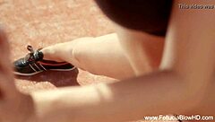 I feel so connected watching this cute blonde babe give an erotic blowjob to her lover