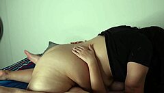 why resist when this madura bbw lures her younger lover into passionate strapon anal with creampie and rough doggystyle?