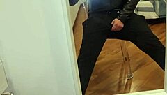 oh man, i'm so horny... watch this intense cumshot from my huge italian cock!!