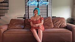 casting curvy real stepmom tries porn casting audition with bent over action