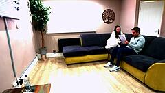 My heart races as my cuckold husband watches me kiss and ride a big black lover, fulfilling his wild porn dreams