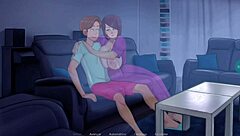 fucking mom in a casual encounter that turns into wild sex. she moans as he thrusts deep inside her.