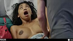 Oh My God! Hot Teen 18+ Freezes Magically While Bestie Delivers Explosive Squirting Orgasms In This Trailer!