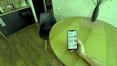 i'm that shy roommate turning sultry, riding and sucking on a big dildo in lingerie while masturbating hard with my blonde hair flying