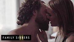 Step Daughter Gets Sloppy Sex from Step Dad with Cum on Pussy