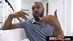 Tiny babysitter Avery Black gets banged hard by an enormous black cock in intense session