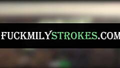 Hey, check out this charming niece Alona Bloom with Katie Morgan on Fuckmilystrokes com