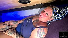 milf at milking table chokes on big black cock with deepthroat and gagging