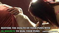 Hey, watch this young ebony slut deepthroating and gagging on cock