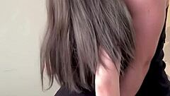 Oriental petite teen rides cock in homemade couple sex and gets big cum load on her small tits