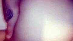 Colombian latina babe with big ass and tits enjoys dildo play until lover detonates her with intense action