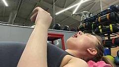 whoa, that extreme squirt sex with a stranger post-gym training was insane, her big tits and fat ass everywhere