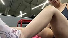 whoa, that extreme squirt sex with a stranger post-gym training was insane, her big tits and fat ass everywhere