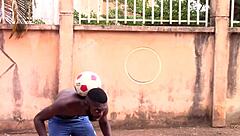 cameroonian footballer hints at bareback assfucking a spectator after can total 2021 match in unprecedented outdoor pov