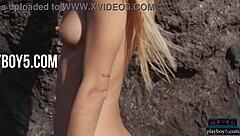 In this account, Spanish milf model Lorena Hidalgo with a big ass performs an outdoor striptease