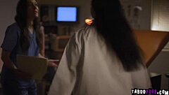 Doctor Vicki Chase Exploits Nurse Sinn Sage's Feelings In Hospital Interracial Encounter