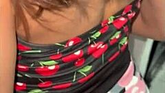 Arab wife gets ass fingered and fucked doggystyle by husband in kitchen with creampie!