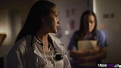 Doctor Vicki Chase Exploits Nurse Sinn Sage's Feelings In Hospital Interracial Encounter