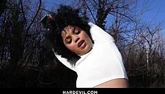 Erik Everhard and Yanick Shaft team up for double penetration on ebony Selva Lapiedra