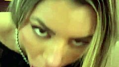 Petite Blonde Latina Shakes Natural Tits In Sloppy POV Blowjob With Rimming And Cum