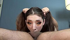 I'm giving you the ultimate blowjob experience with big cock deepthroat and cumshot straight to the stomach