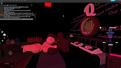 Blonde bitch gets fucked hard by monster cock in deepthroat action! Rough pounding in Roblox Studio!