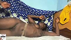 In this casual tale, black woman with huge tits takes on big strong dick in wild sex.