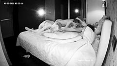 i watched as two guest girls stripped down for homemade blowjobs and hardcore group fucking with those young 18+ males in a wild 4some