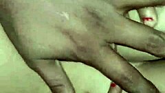 Indian bhabhi with big natural tits gets close-up sex in bedroom